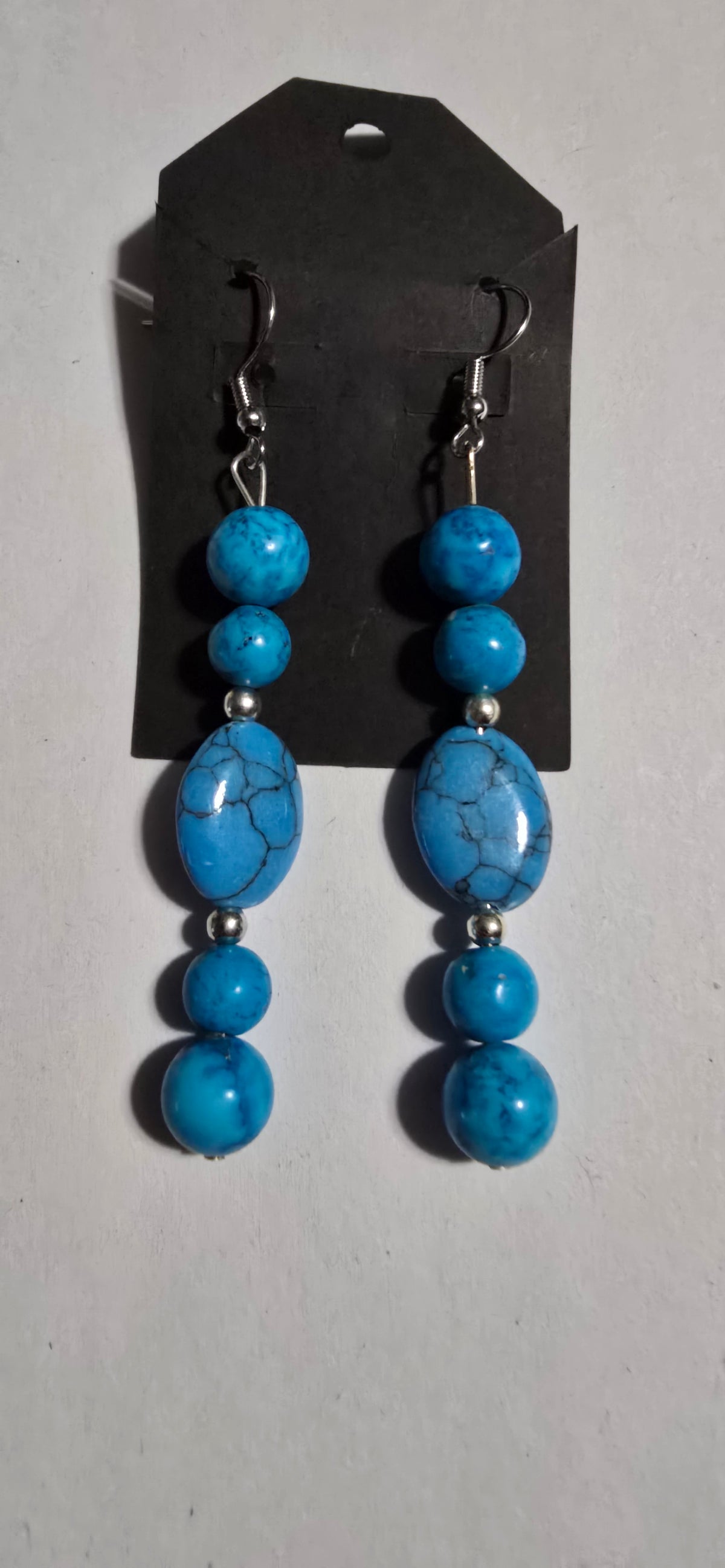 Real Turquoise bead earring