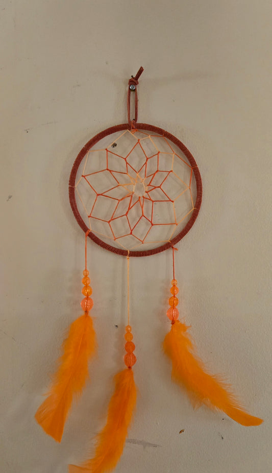 Native American Handmade Dreamcatchers Orange