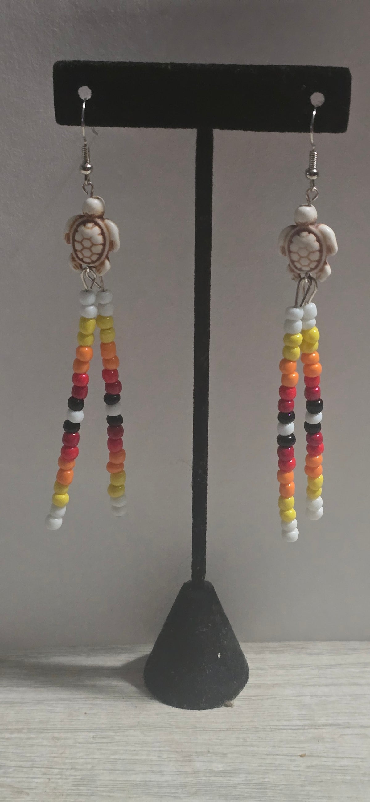dangle turtle earrings